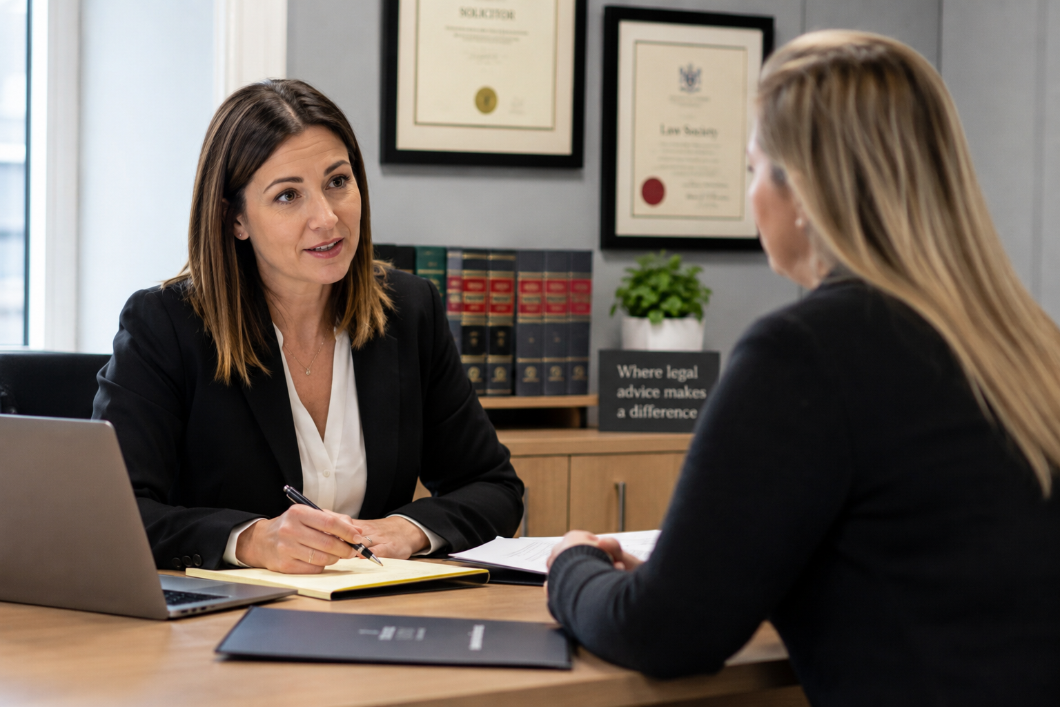 solicitor back at work after TWM meeting and support