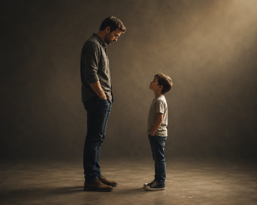 man and child