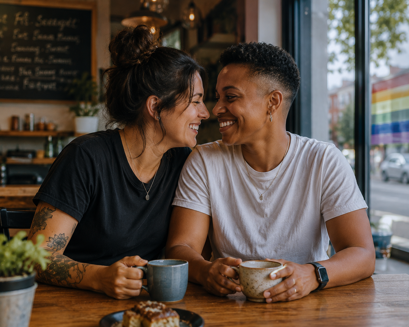couple having a coffee